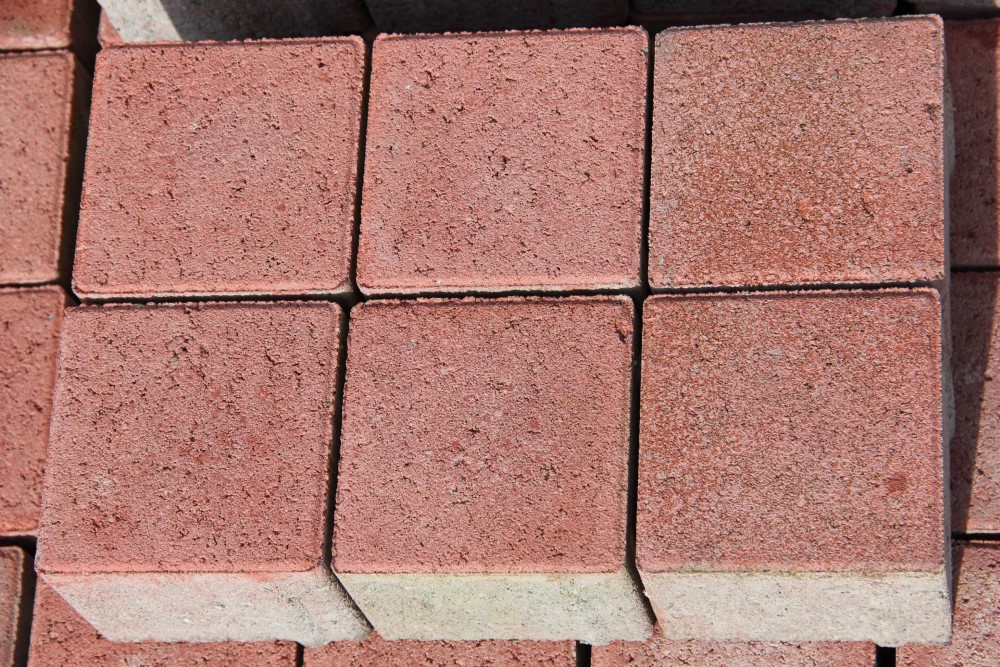 RECHTECKPFLASTER 10X10X8CM ROT