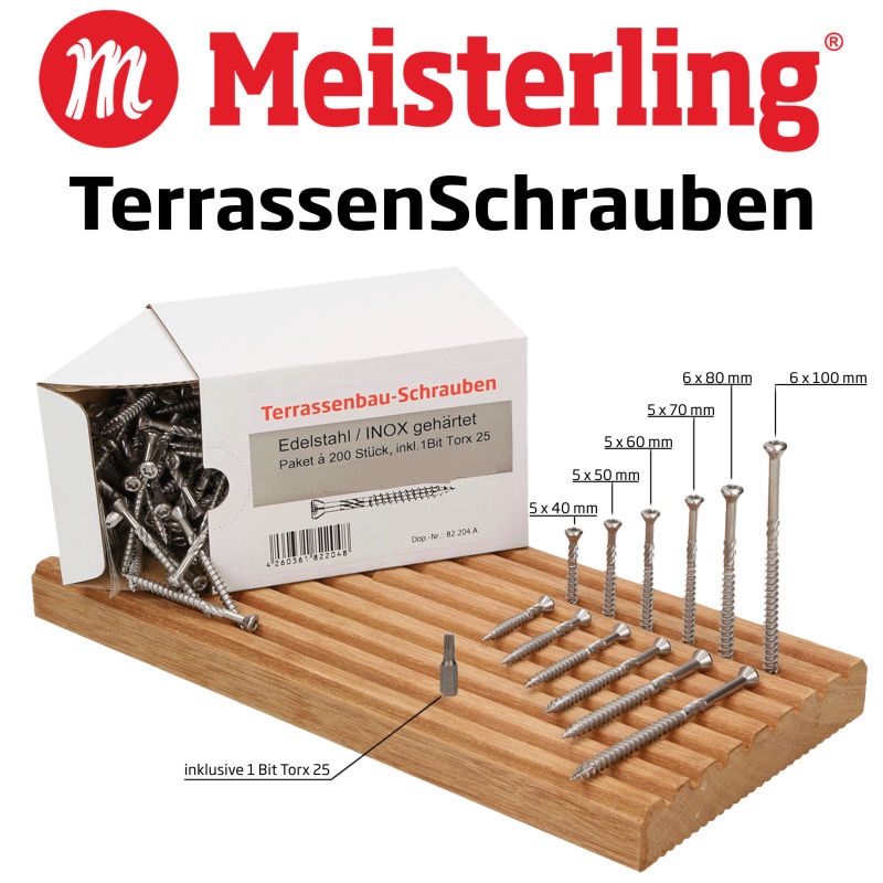 TERRASSENSCHRAUBEN 6X120MM